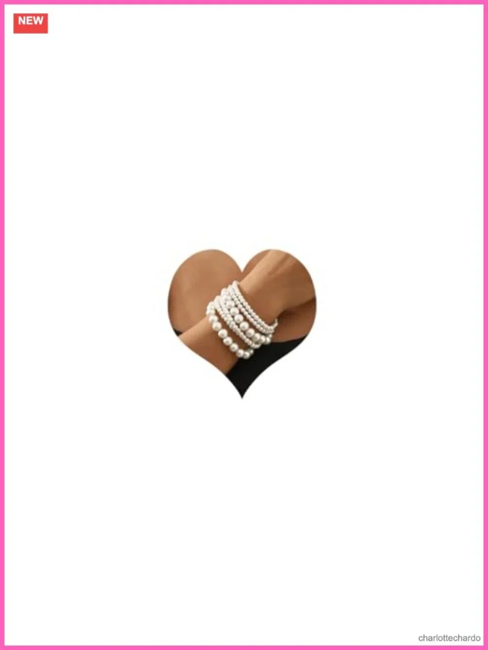 6 Pack Pearl Bracelets Set for Women Boho Jewelry Gift Party